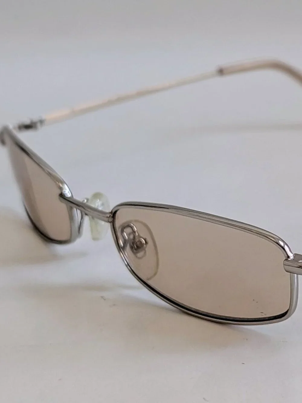 NWT Vintage 90's Small Rectangle Metal Sport Sunglasses (S. Gold)